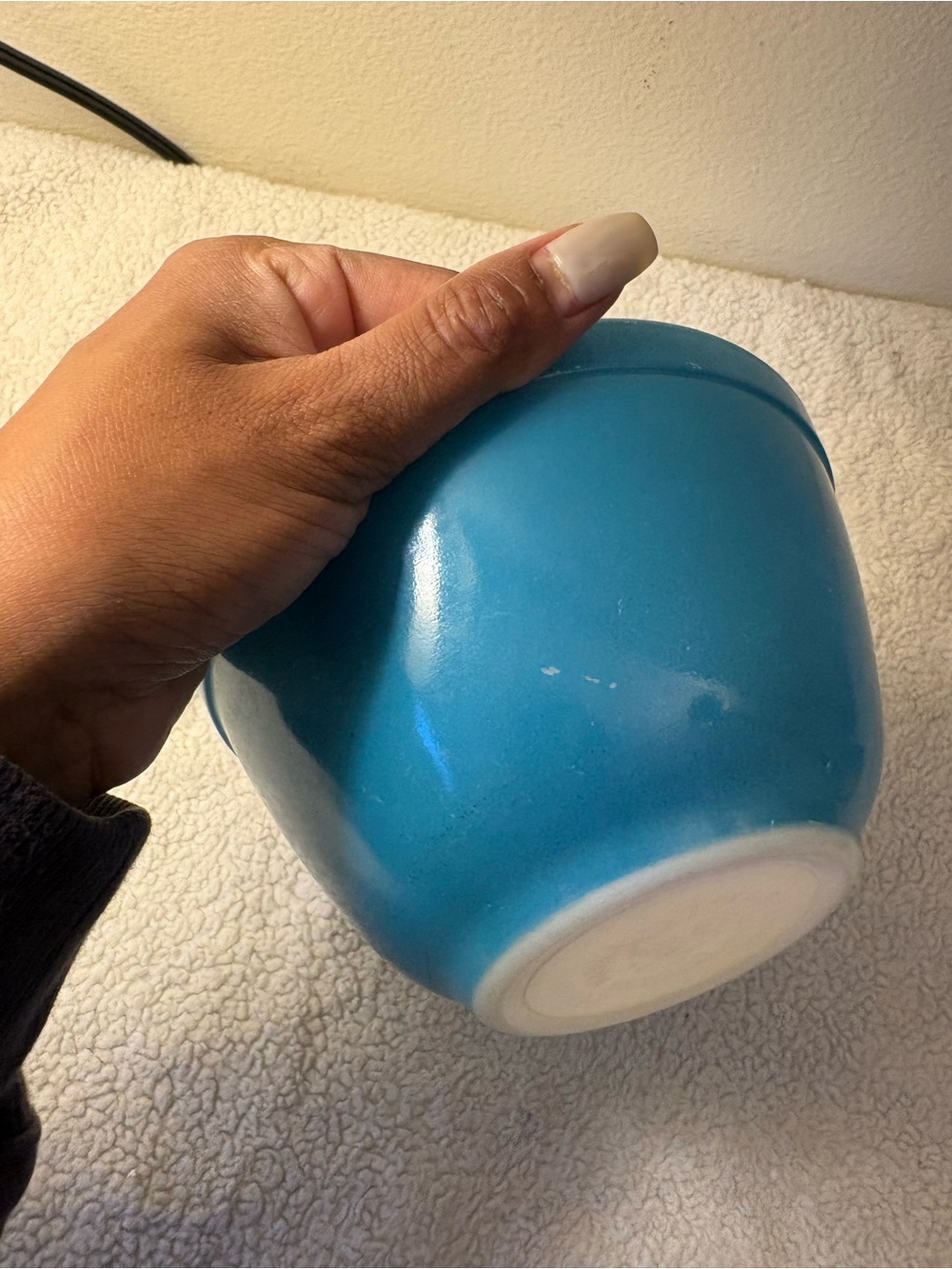 Pyrex 401 1 1/2 PT Mixing Bowl Primary Blue - Picture 2 of 6